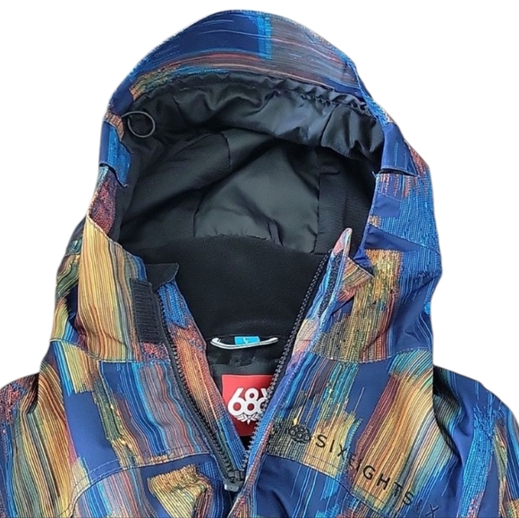 686 Snowboard Ski Blue Defender Waterproof Insulated Jacket